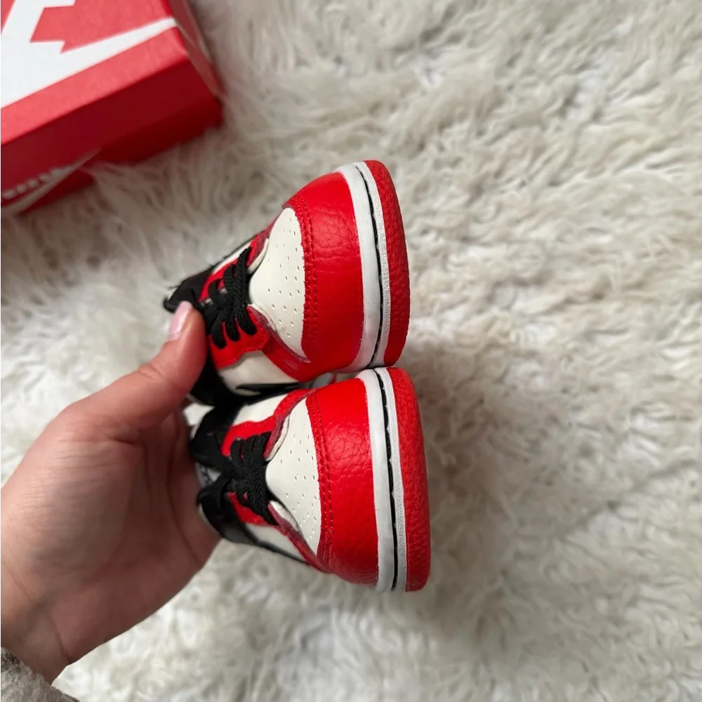 Nike Kids' Red, White & Black Low-Top Sneakers